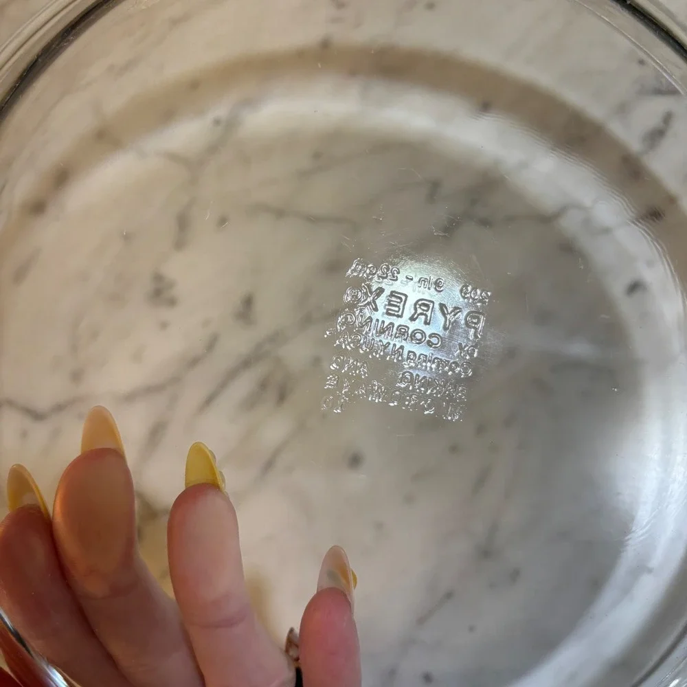 Pyrex Vintage Clear Glass 9 Inch Pie Plate Set of 3 Models 209 229 Baking Dish
